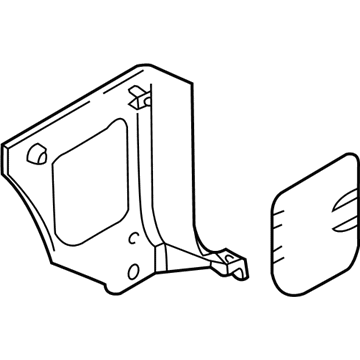 Kia 0K5AA6811XGE Trim Assembly-A Pillar Lower