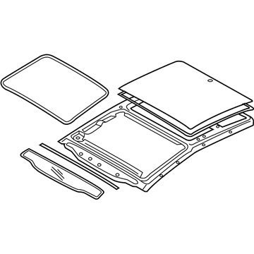 Kia Optima Sunroof - 81610D4010