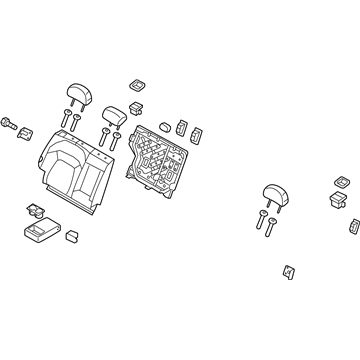 Kia 894013W391EAW Back Assembly-Rear Seat RH