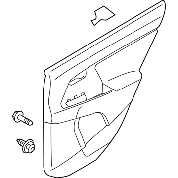 Kia 833083W050AK5 Panel Assembly-Rear Door Trim