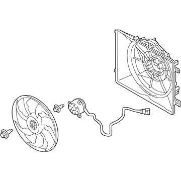 2017 Kia K900 A/C Condenser Fan - 253803T280