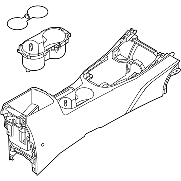 Kia 84610K0000CSU Console Assembly-Floor