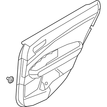 Kia 83307D4050BJG Panel Assembly-Rear Door