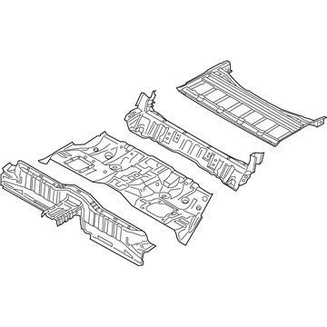 Kia 65510J6000 Panel Assembly-Rear FLOO