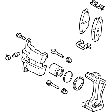 Kia 58110K0100 Front Brake Assembly, Left