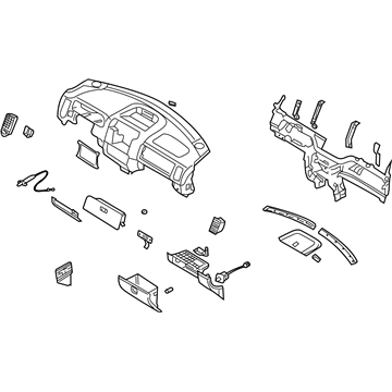 Kia 0K52Y55100CBT Panel Assembly-INSTRUMEN