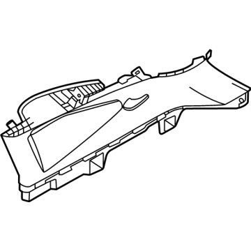 Kia 85860Q5000BGA Trim Assembly-Rr Pillar