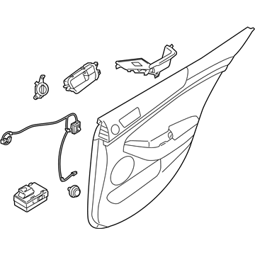 Kia 833013R325GDR Panel Complete-Rear Door Trim