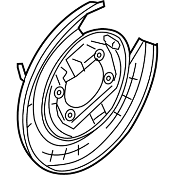 2018 Kia Optima Hybrid Brake Backing Plate - 58244C1500