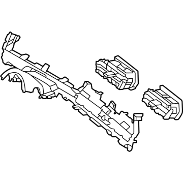 Kia 84792DW000WK GARNISH ASSY-CRASH P