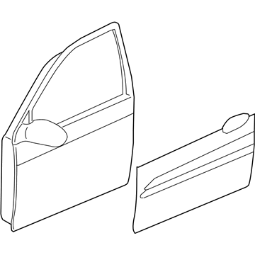 Kia 760044D010 Panel Assembly-Front Door RH