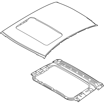 Kia 671101W050 Panel Assembly-Roof