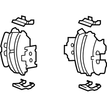 2005 Kia Amanti Brake Pad Set - 581013FA00