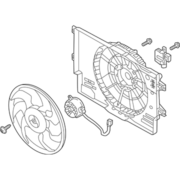 Kia Forte Radiator fan - 25380F3300