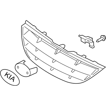 2006 Kia Spectra Grille - 863502F250
