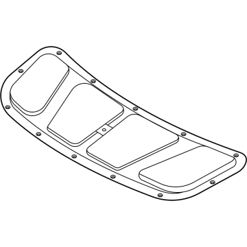 Kia 81125AT000 PAD-HOOD INSULATING