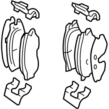 2011 Kia Sportage Brake Pad Set - 581012SA00