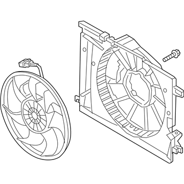 2019 Kia K900 A/C Condenser Fan - 25380D2000