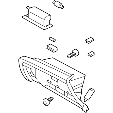 Kia 845402T630VA Cover Assembly-Glove Box