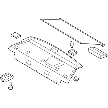 Kia 856102G030S8 Trim Assembly-Package Tray