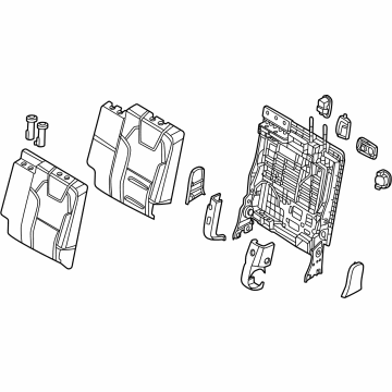 Kia 89A30S9510XPC BACK ASSY-3RD SEAT,L