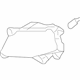 Kia 922012G500 Front Fog Lamp Assembly, Left