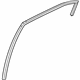 Kia 835401W200 Run-Rear Door Window Glass